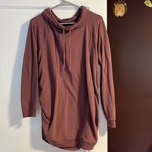 Maternity cowl neck sweatshirt